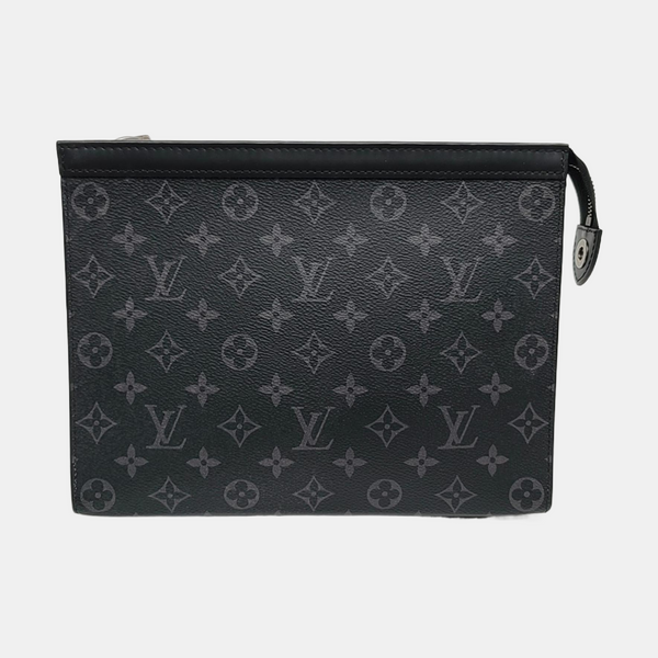 Pochette Voyag MM Monogram Coated Canvas Black