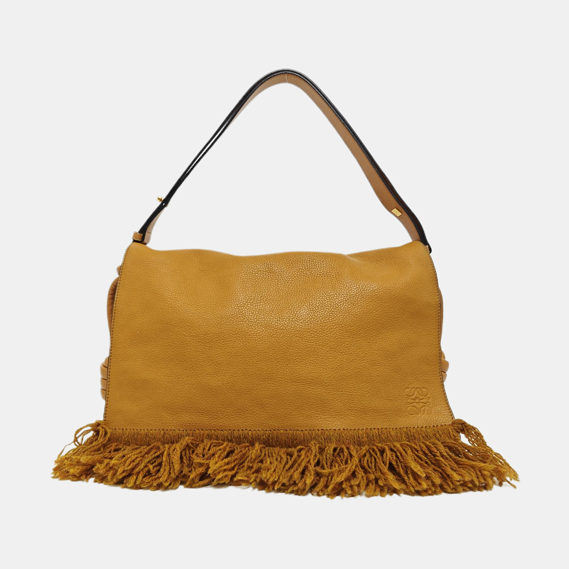 Calfskin Shoulder Bag Yellow