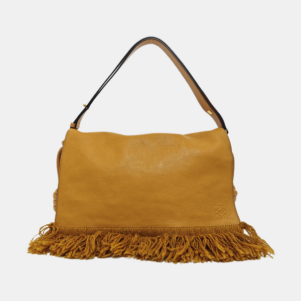 Calfskin Shoulder Bag Yellow