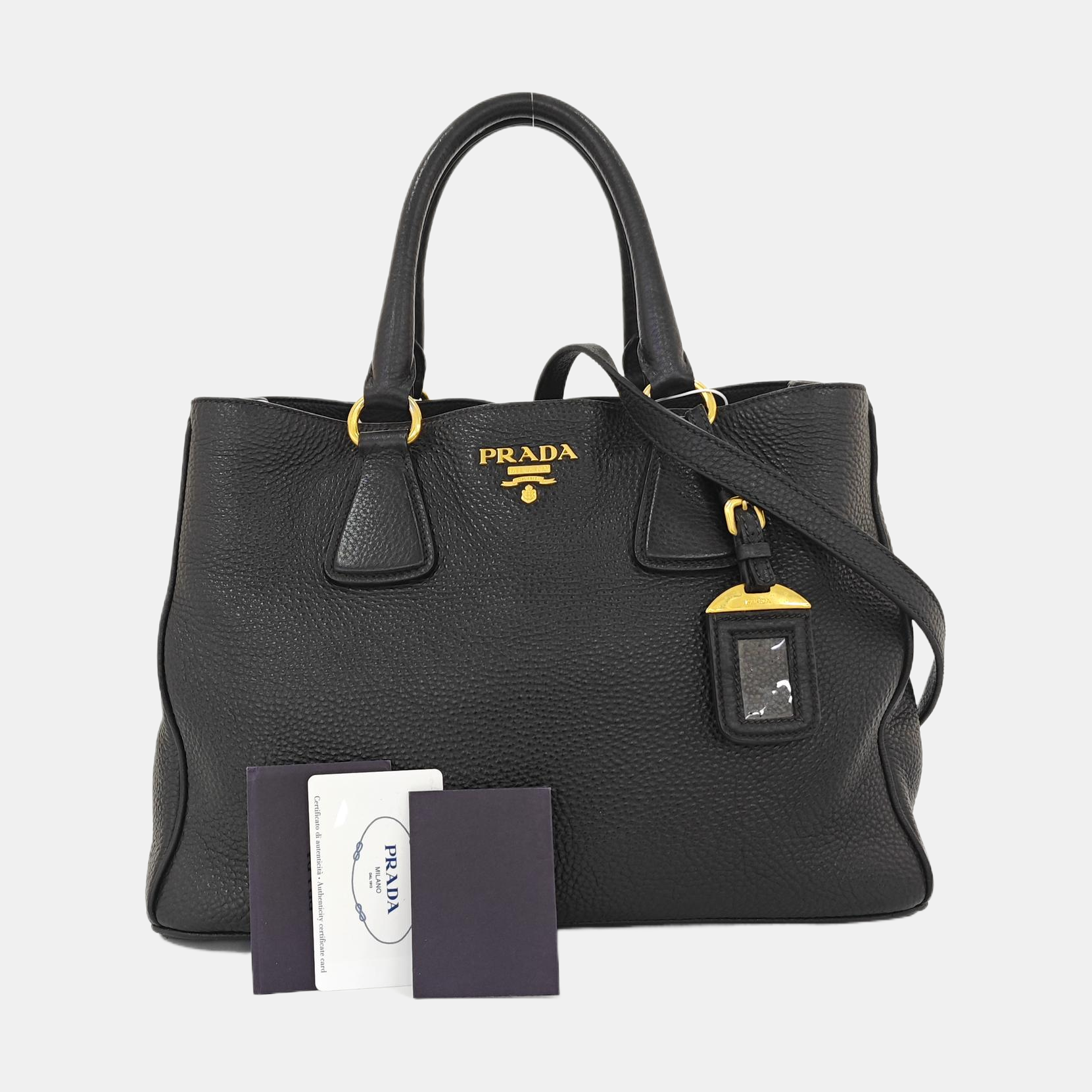 Calfskin Shoulder Bag Black