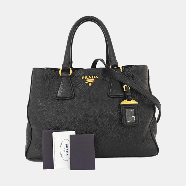 Calfskin Shoulder Bag Black
