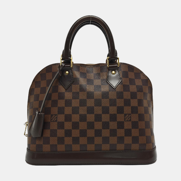 ALMA PM Lona revestida Damier Ebene Marrón