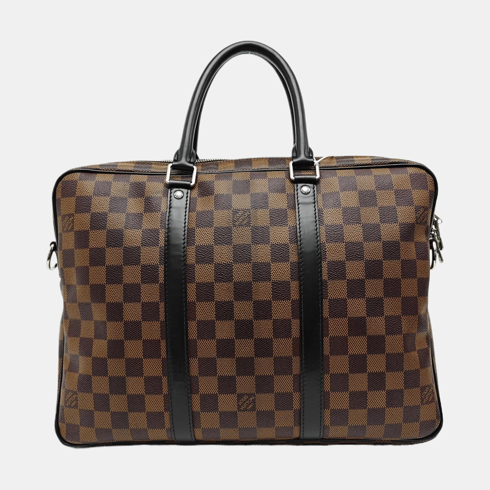 PORTE-DOCUMENTS PM Damier Ebene Coated Canvas Brown