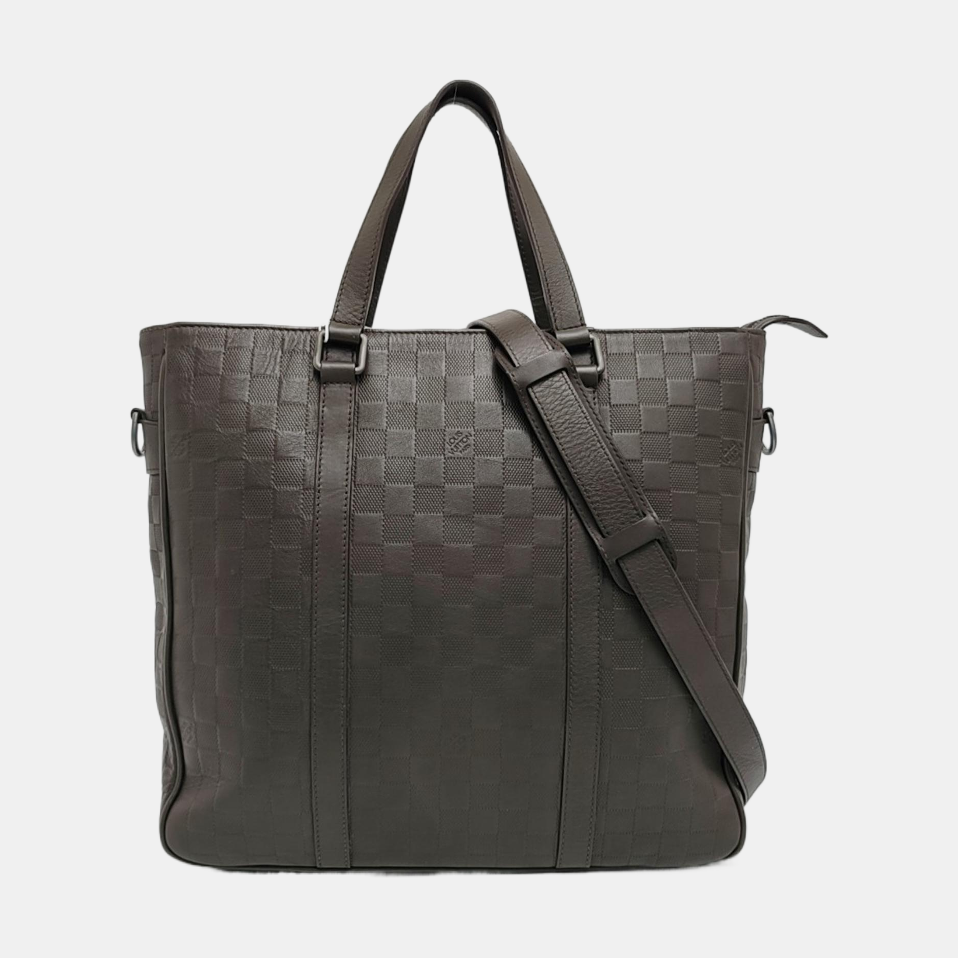 TADAO PM Damier Ebene Calfskin Brown