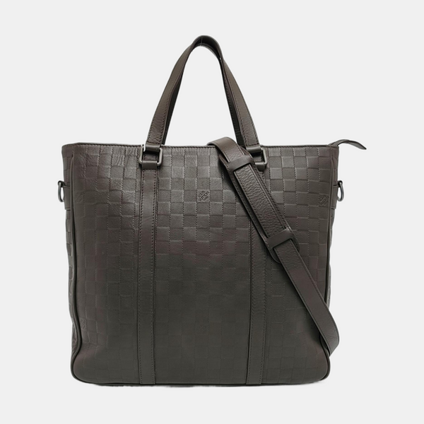 TADAO PM Damier Ebene Calfskin Brown