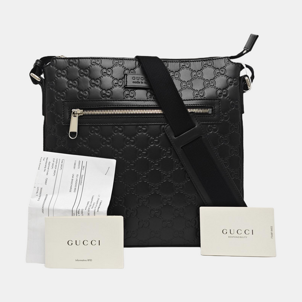 GG Imprime Monogram Calfskin Black