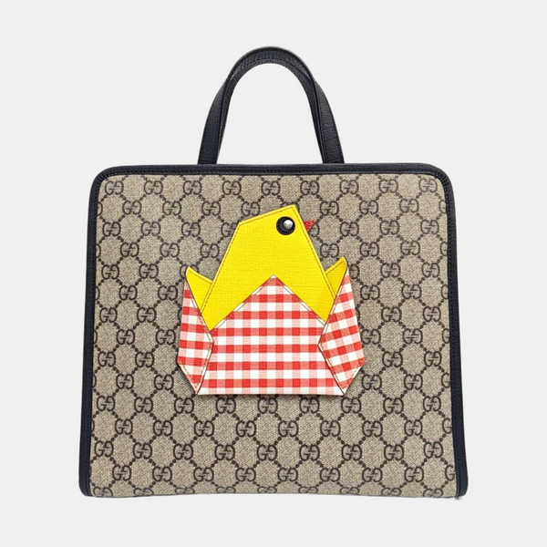 Children’s GG Bucket Monogram Coated Canvas Beige
