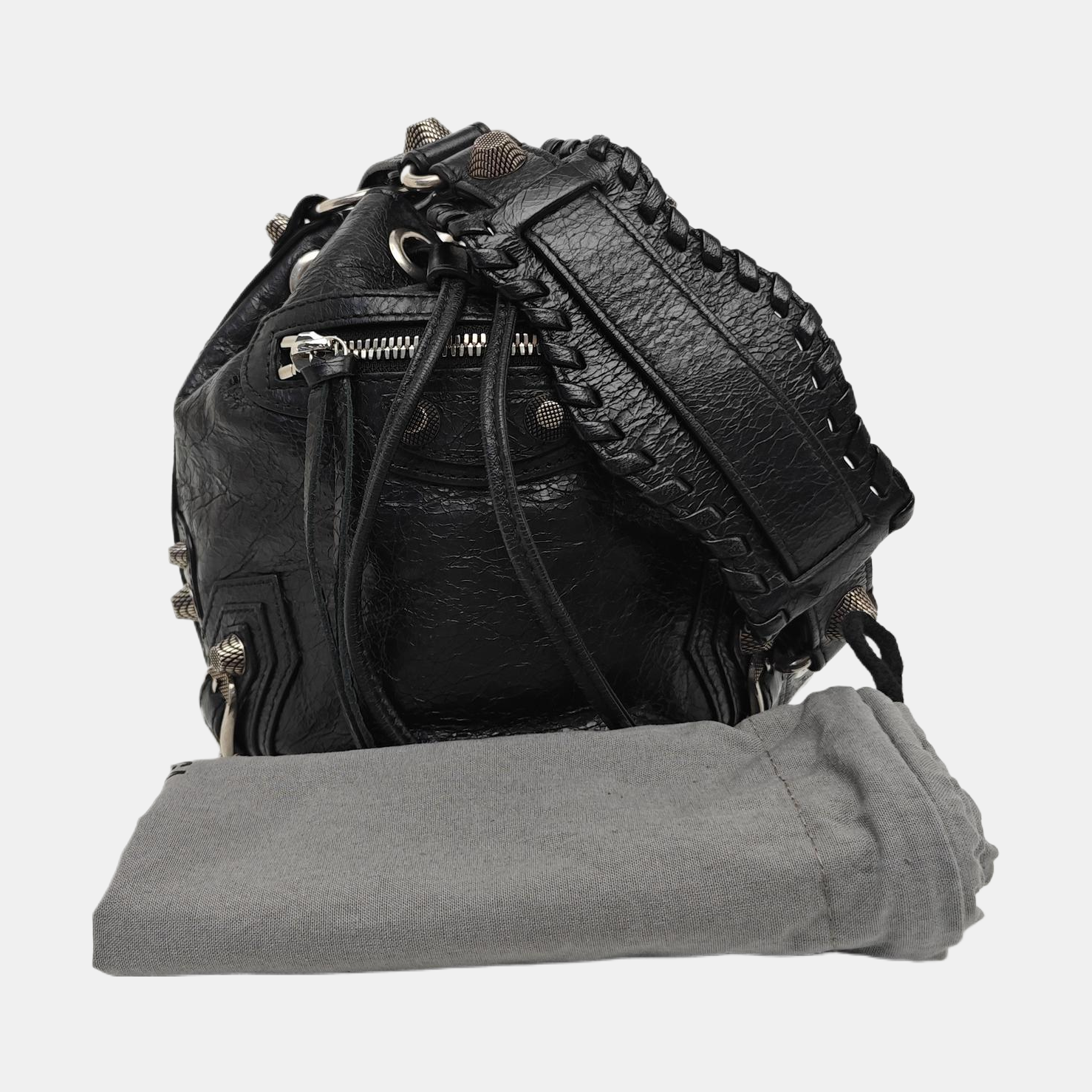 Calfskin Bucket Bag Black