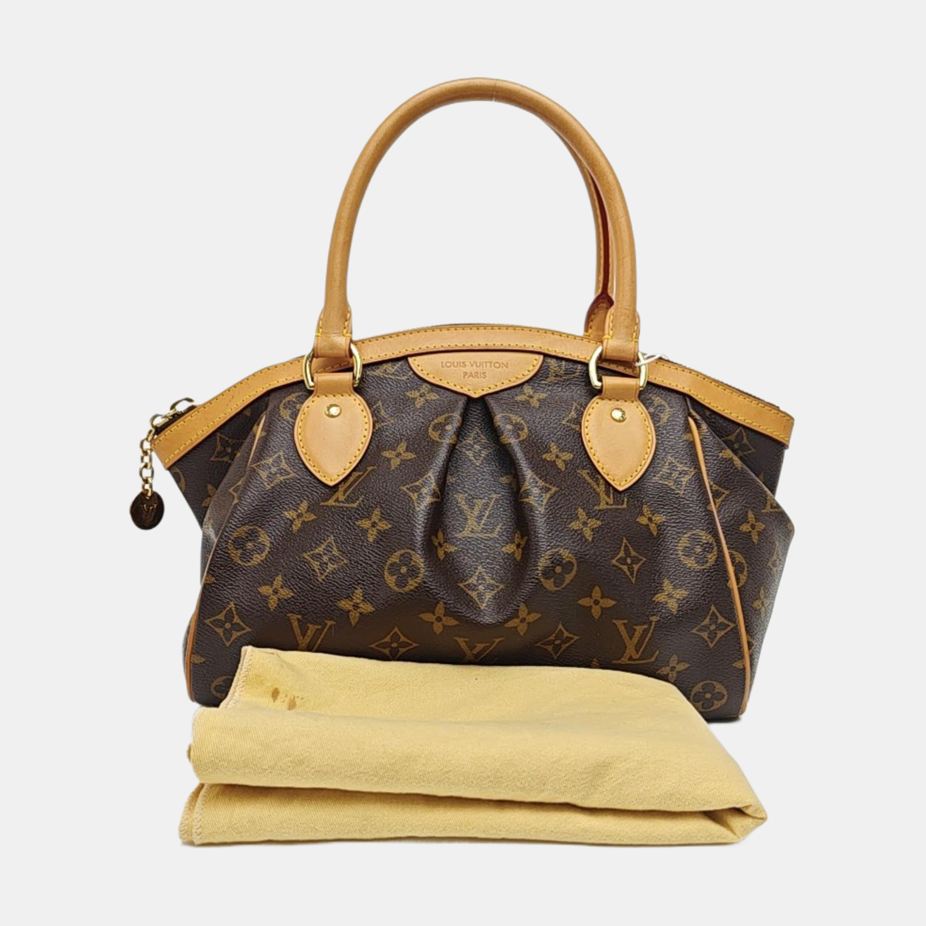 Monogram Coated Canvas Shoulder Bag Brown