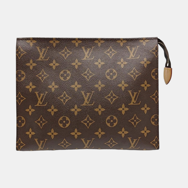 TOILET POCKET 26 Monogram Coated Canvas Brown