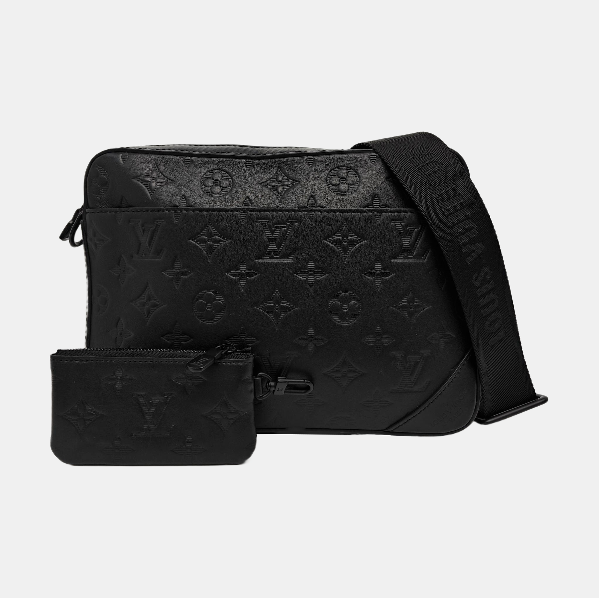 DUO Monogram Calfskin Black
