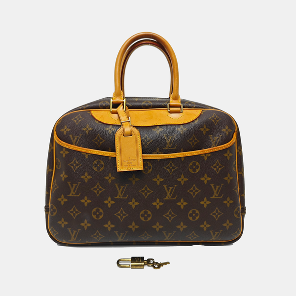 DEAUVILLE Monogram Coated Canvas Brown
