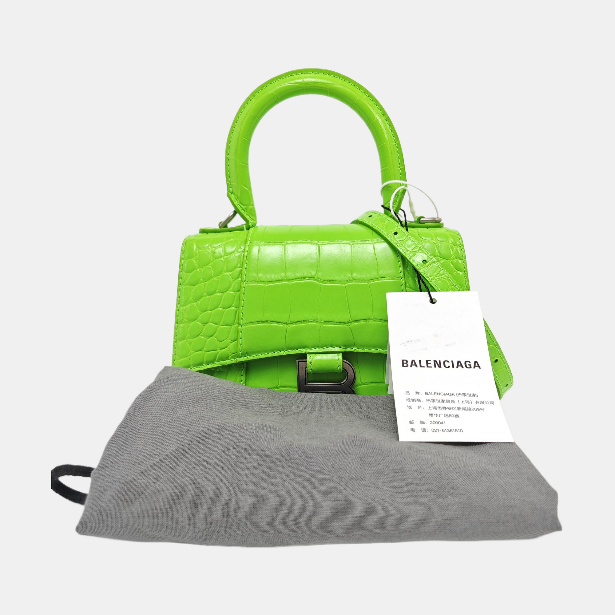 Hourglass XS Calfskin Green