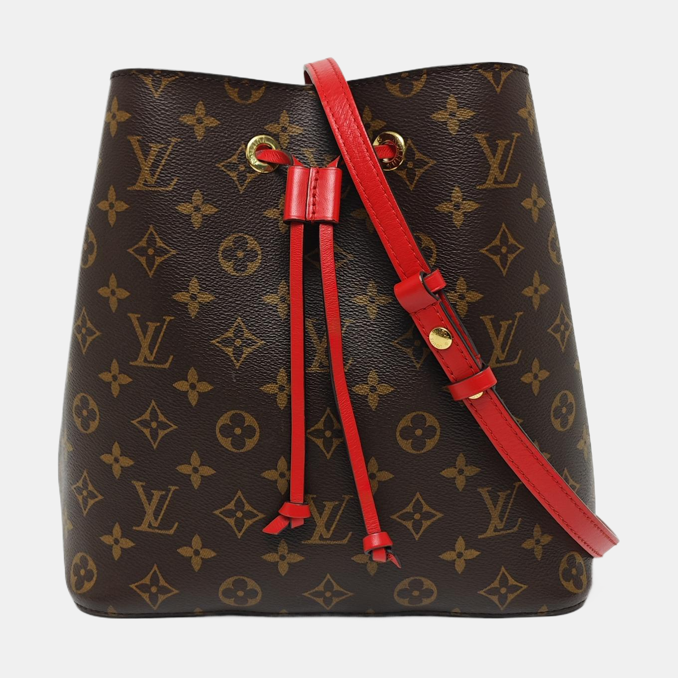 Authenticated pre-owned  NÉONOÉ MM Monogram Coated Canvas Brown - Bucket Bag at Looply
