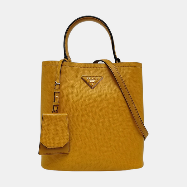 Panier Medium Calfskin Yellow