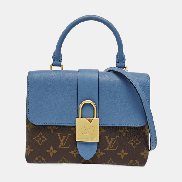 LOCKY BB Monogram Coated Canvas Blue