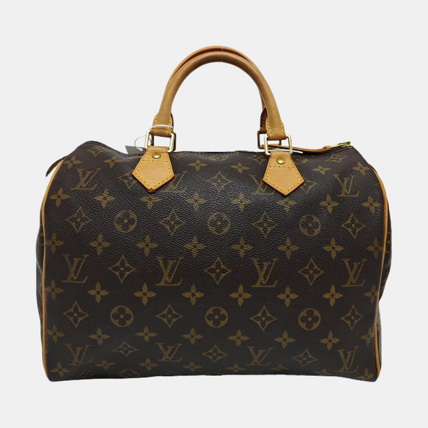 SPEEDY 30 Monogram Coated Canvas Brown