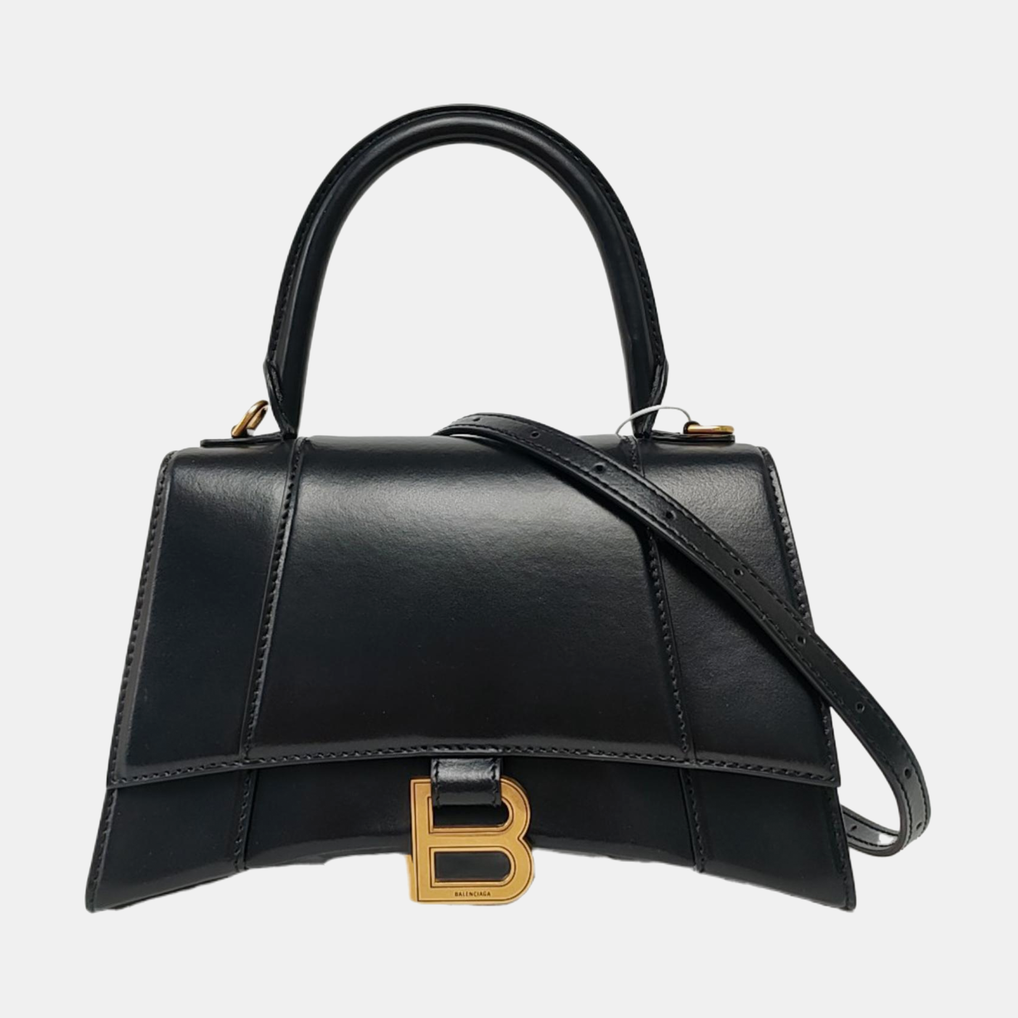 Hourglass S Calfskin Black