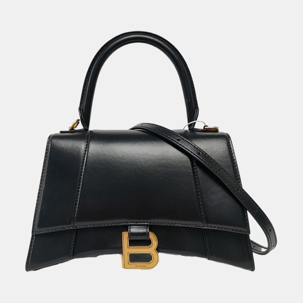 Hourglass S Calfskin Black