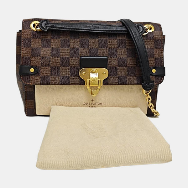 VAVIN PM Damier Ebene Coated Canvas Brown