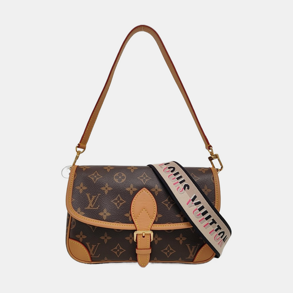 DIANE Monogram Coated Canvas Brown