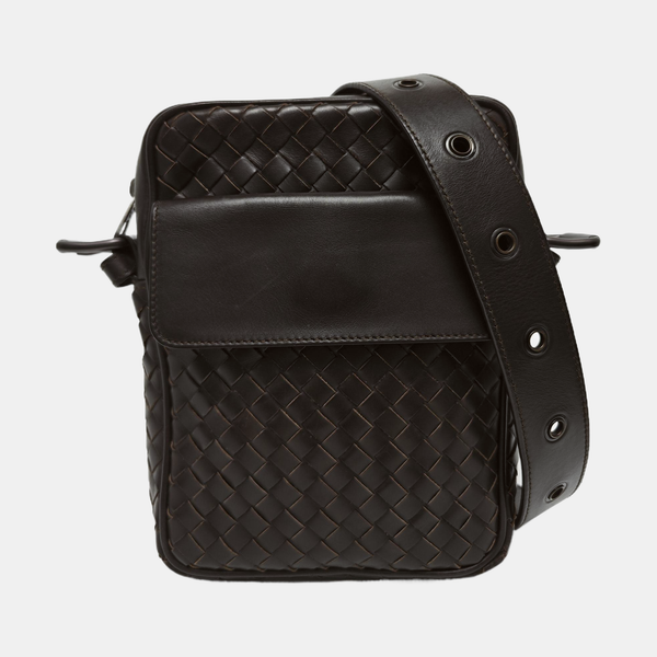 Calfskin Crossbody Bag Brown