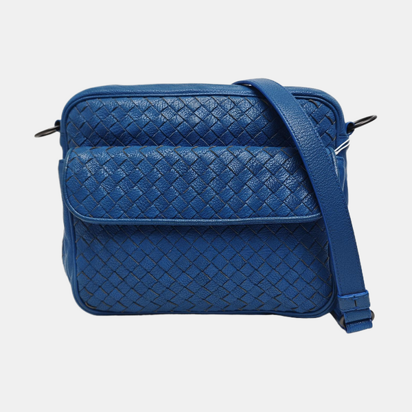 Calfskin Shoulder Bag Blue