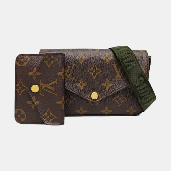 FÉLICIE Monogram Coated Canvas Brown