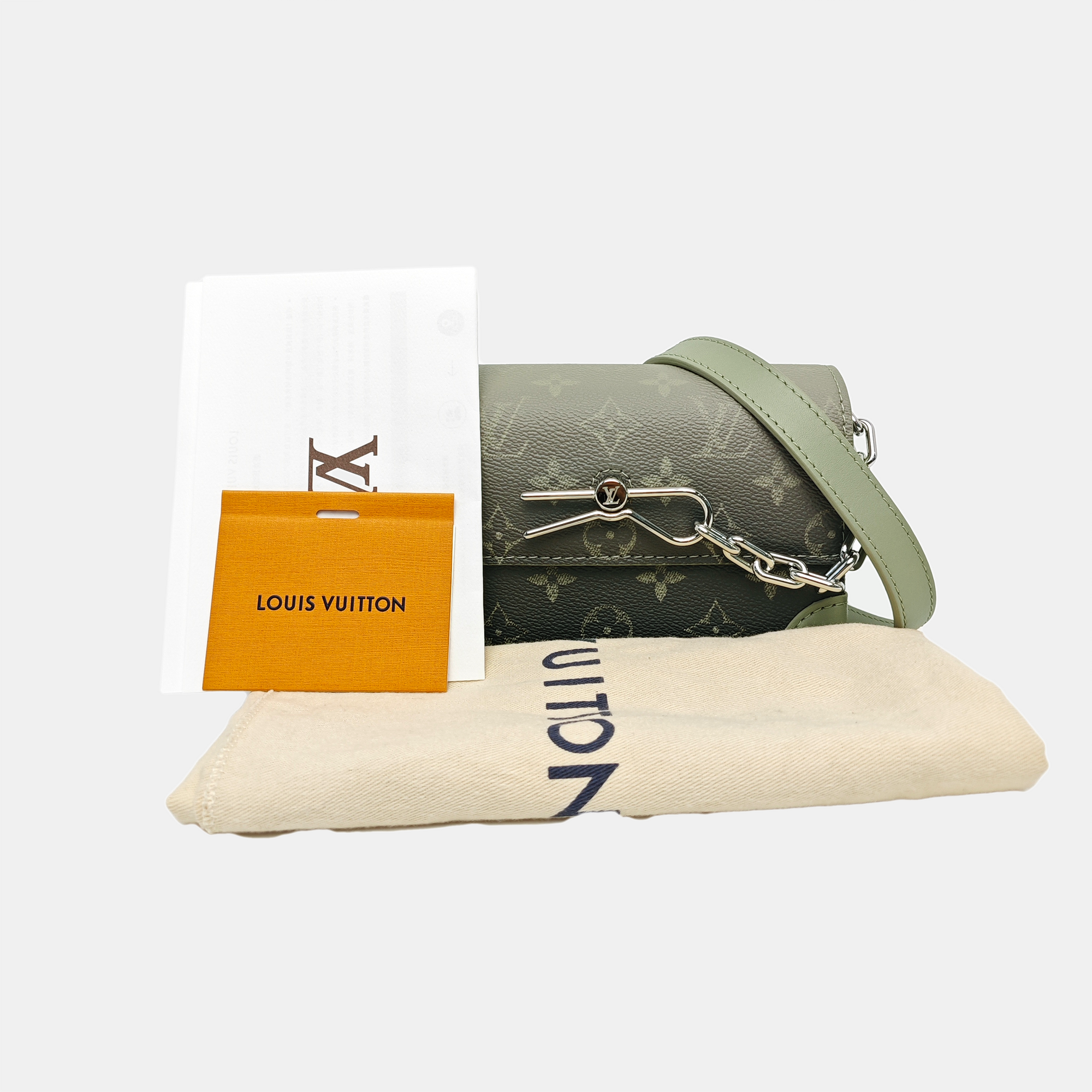 STEAMER Monogram Coated Canvas Green