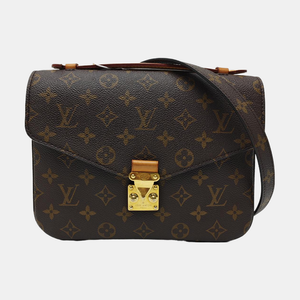 MÉTIS MM Monogram Coated Canvas Brown