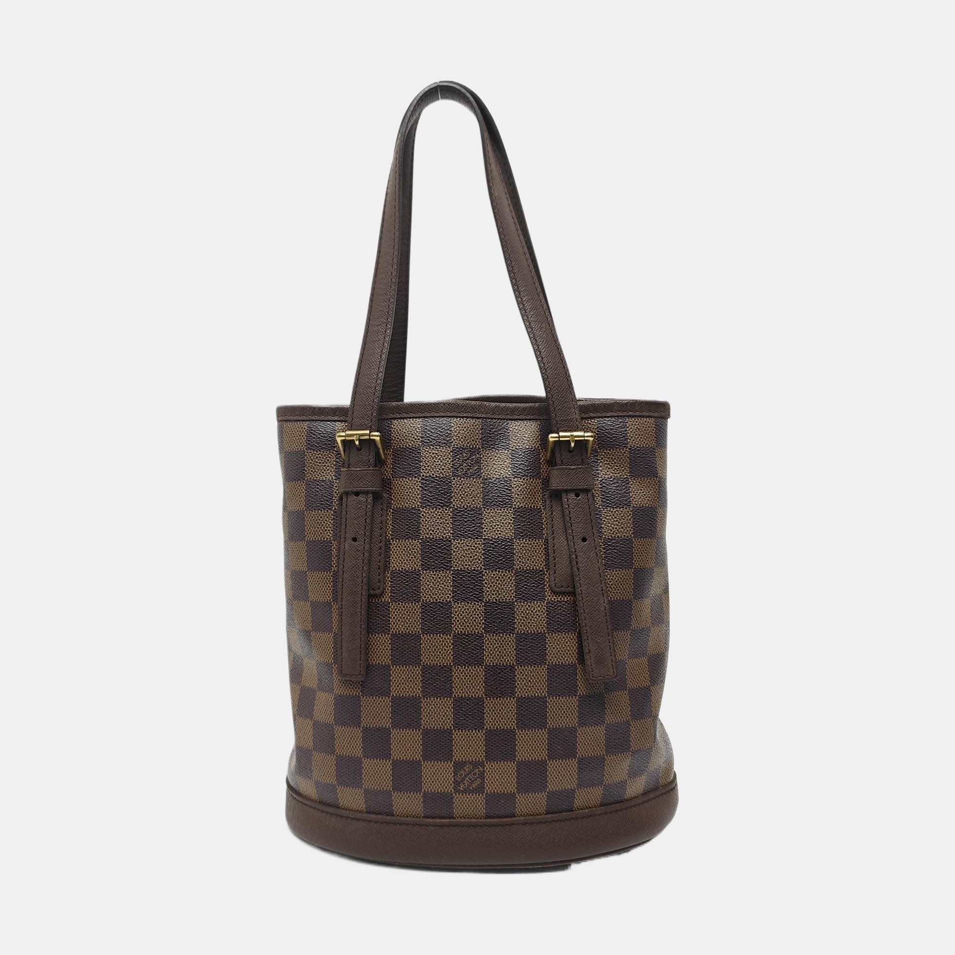 BUCKET PM Damier Ebene Coated Canvas Brown