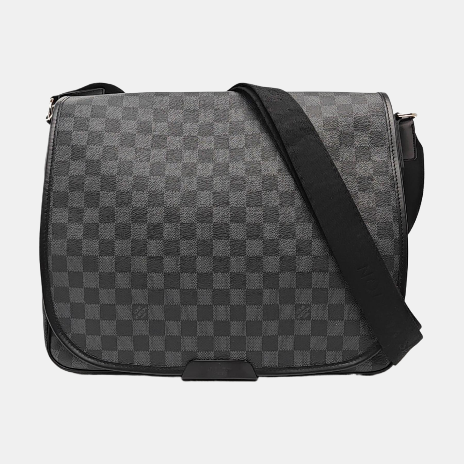 DANIEL GM Damier Graphite Coated Canvas Gray