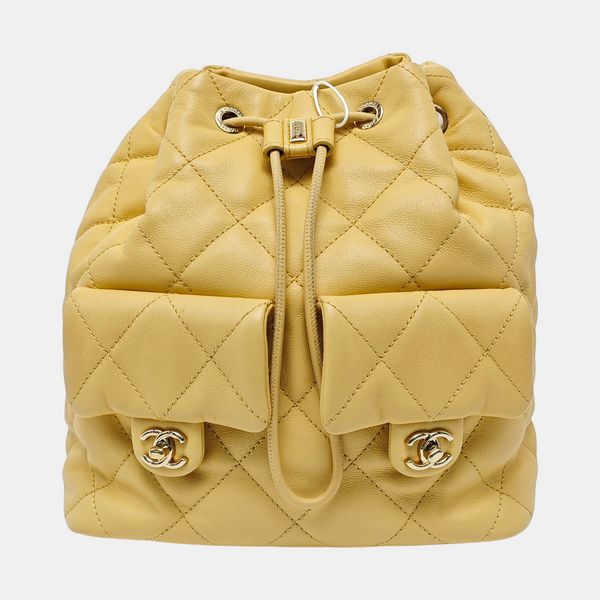 Quilted Calfskin Yellow