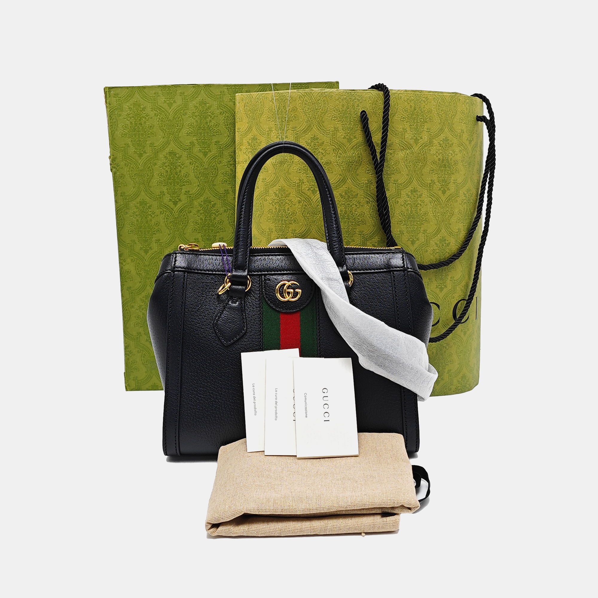 Ophidia Small Calfskin Black