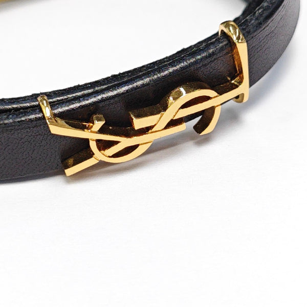 Leather Black Bangle