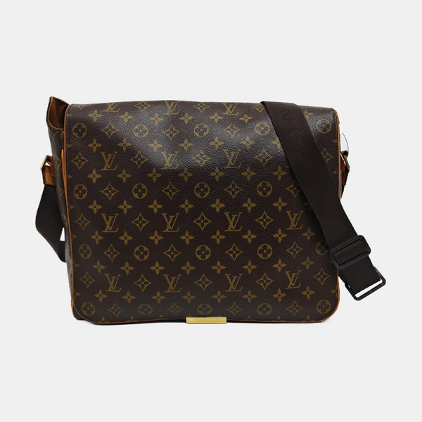 VALMY Monogram Coated Canvas Brown
