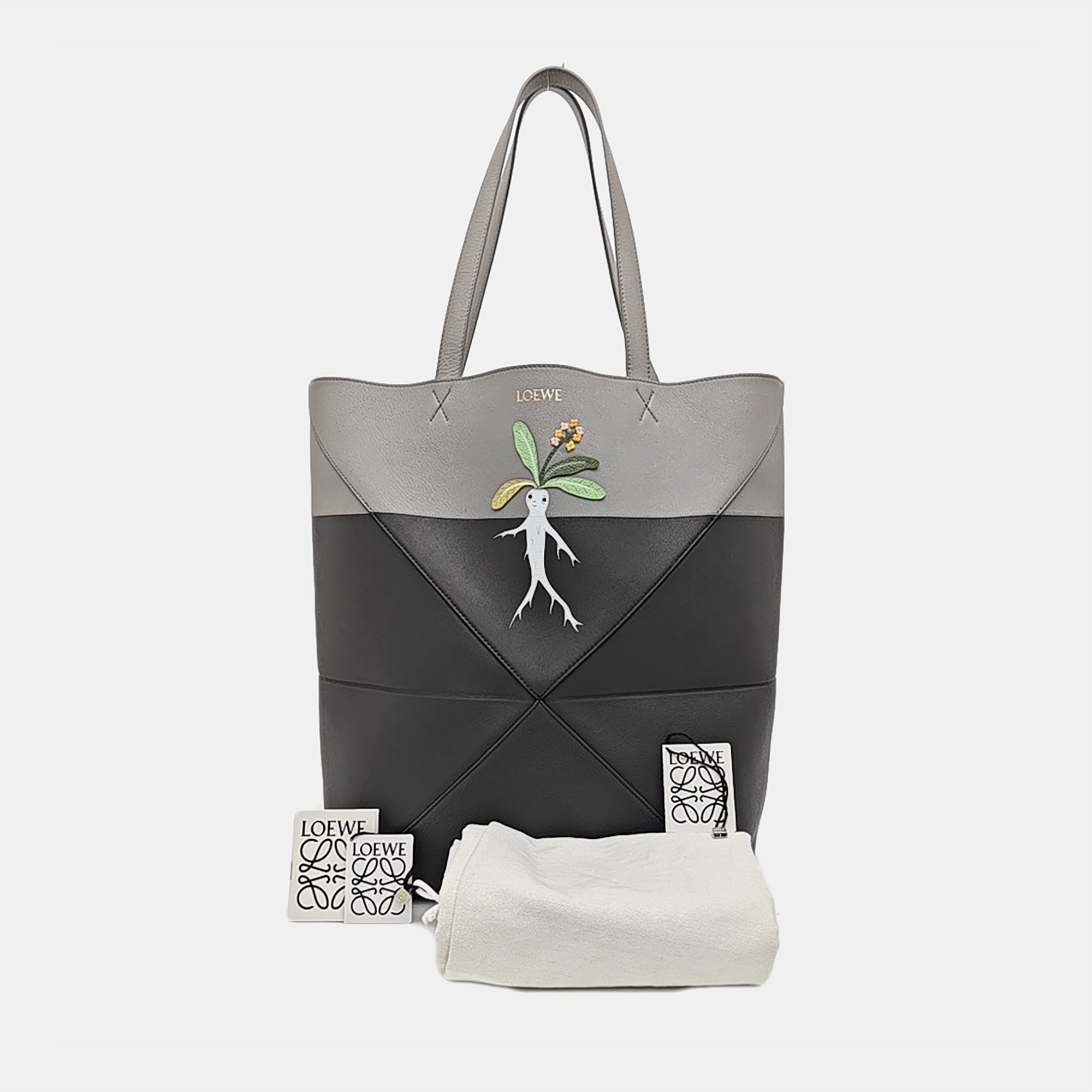 Puzzle Fold Large Leather Multicolor