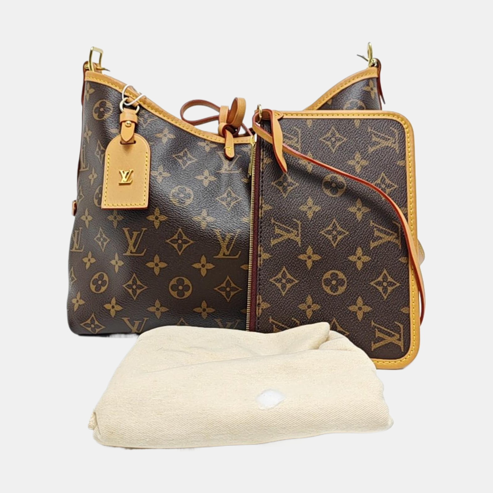 CARRYALL PM Monogram Coated Canvas Brown