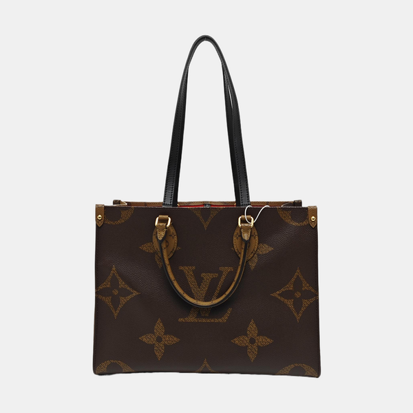 ONTHEGO MM Monogram Coated Canvas Brown