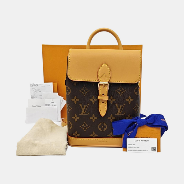 SOHO Mini Monogram Coated Canvas Brown
