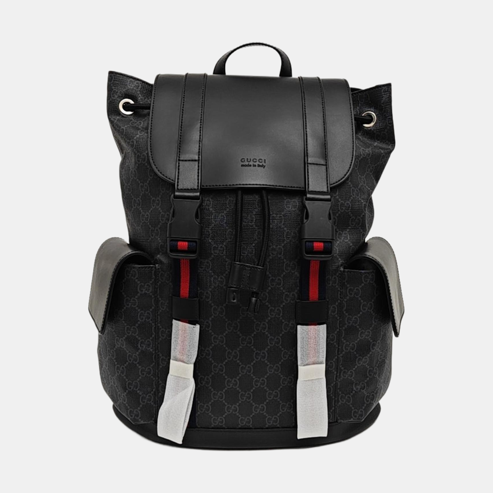 GG Supreme Monogram Coated Canvas Black