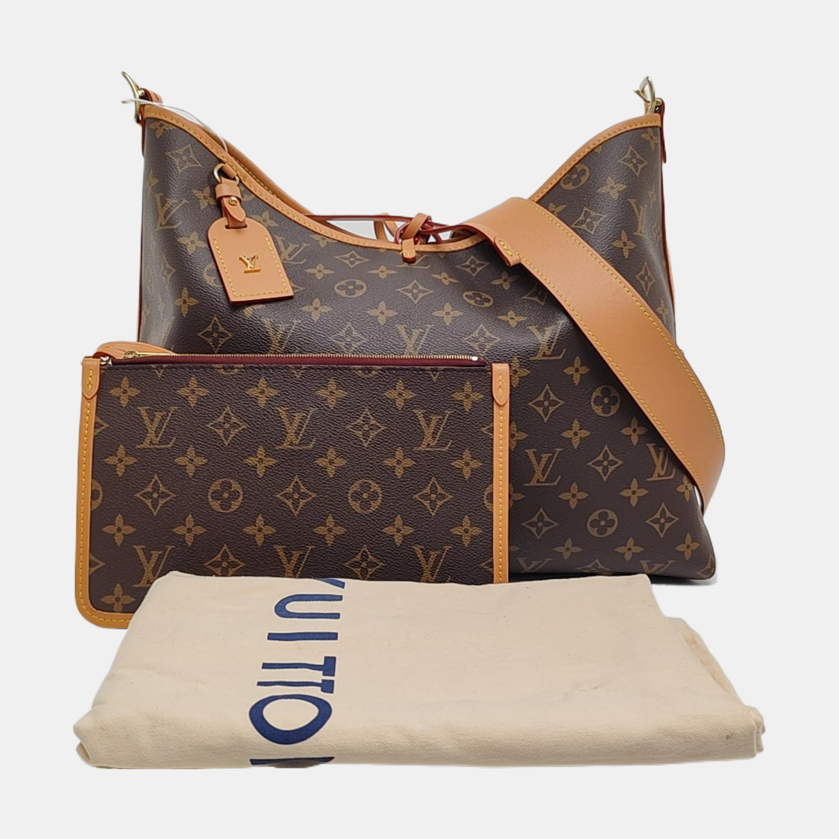 CARRYALL MM Monogram Coated Canvas Brown