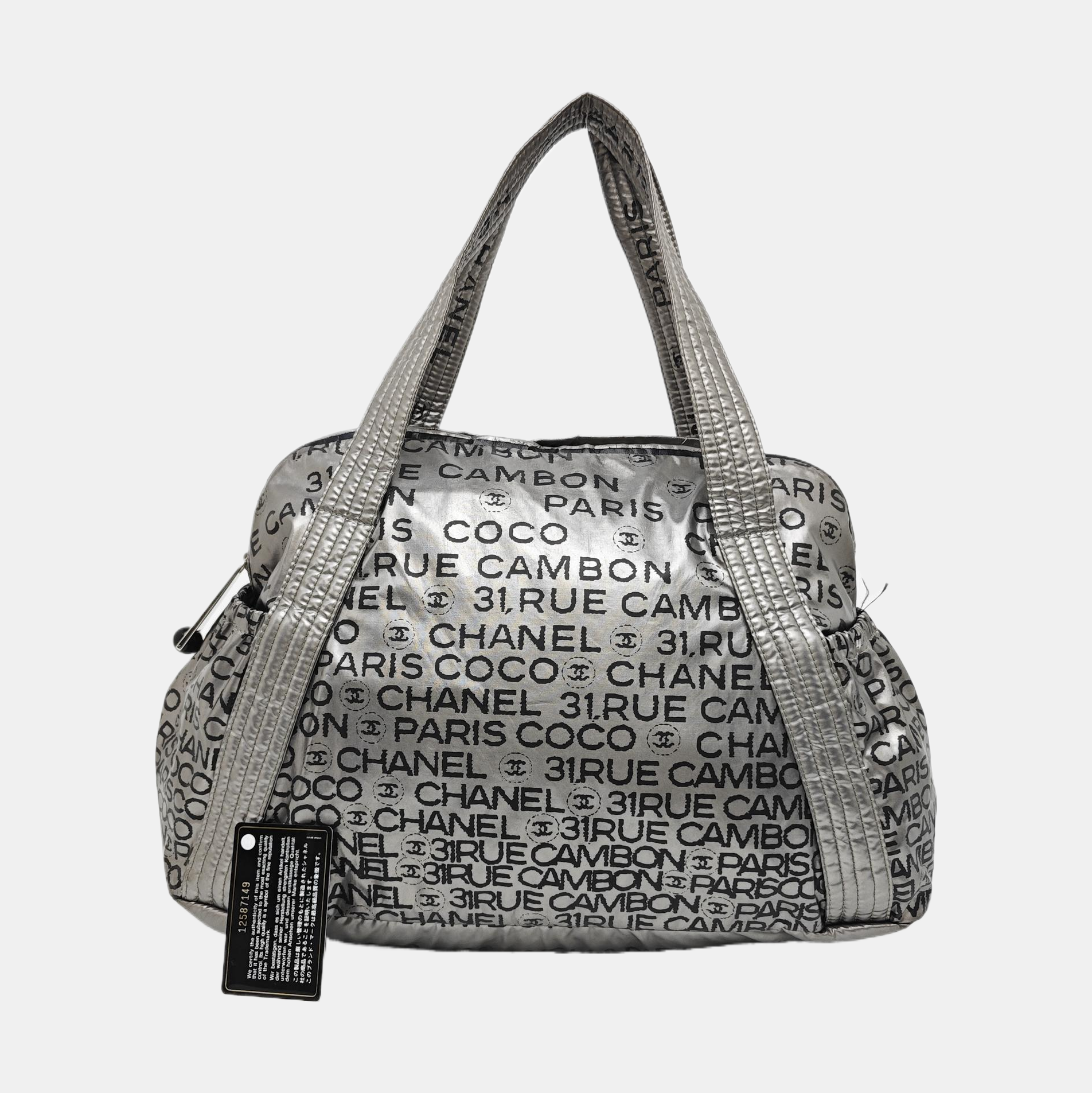 Plastic Tote Bag Gray