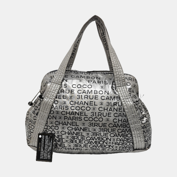 Plastic Tote Bag Gray