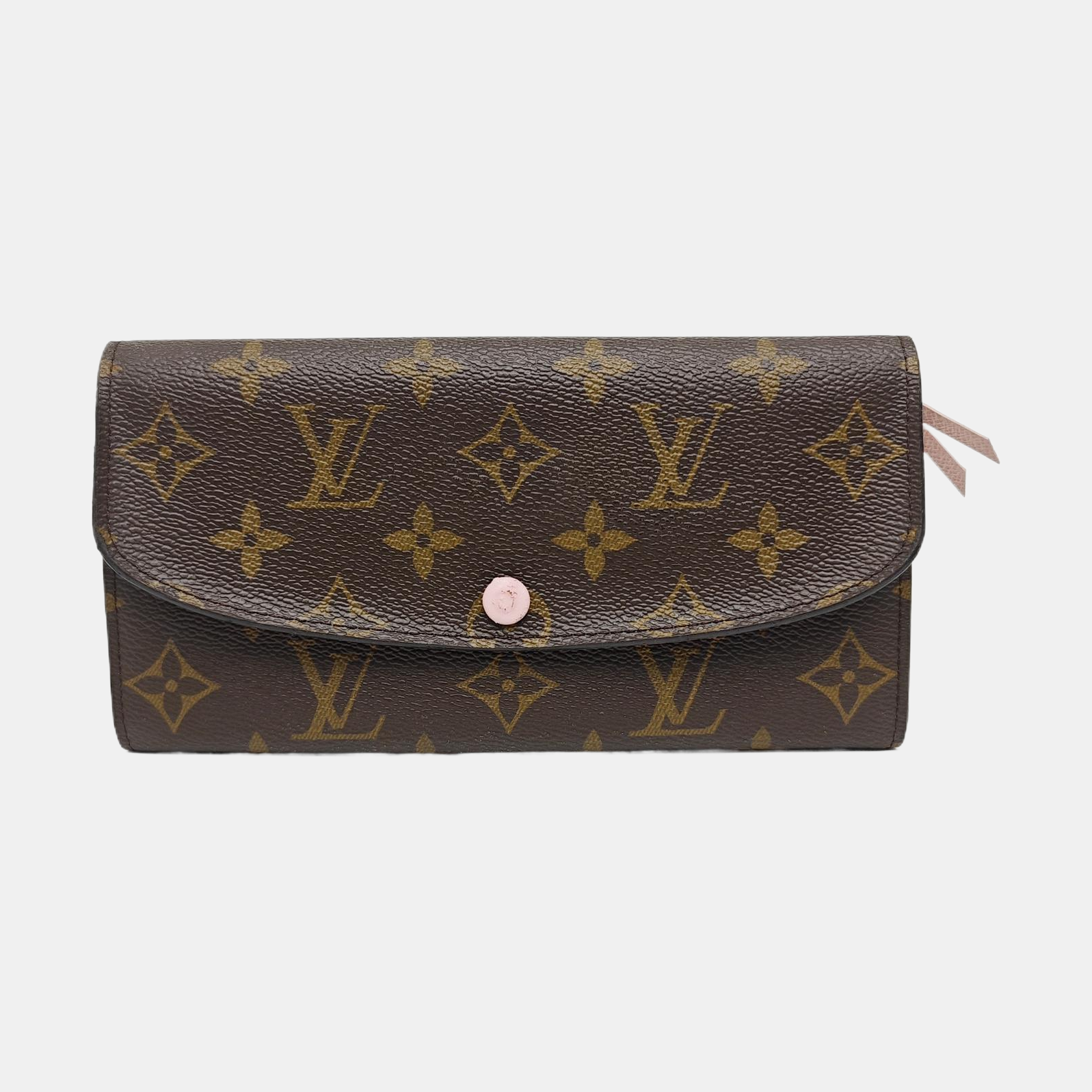 EMILIE Monogram Coated Canvas Brown Wallet