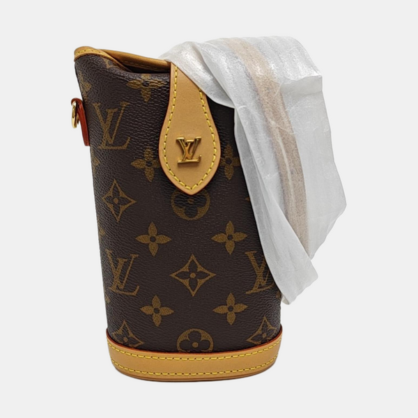 FOLD ME Monogram Coated Canvas Brown