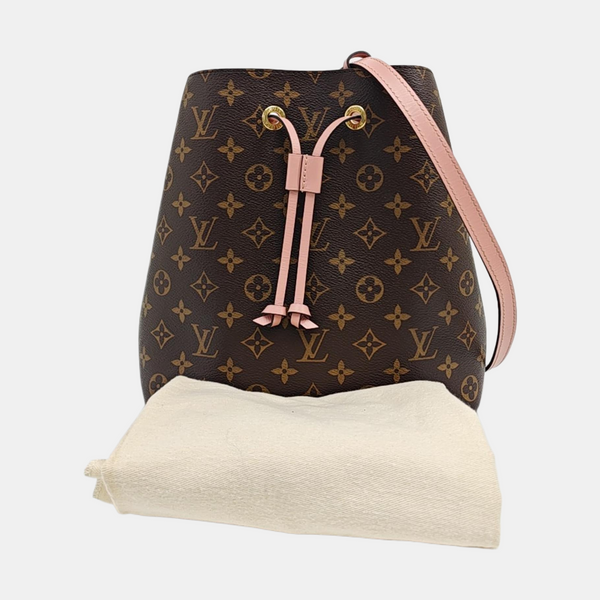 NÉONOÉ MM Monogram Coated Canvas Brown