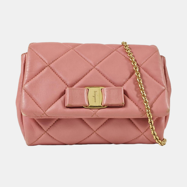 Vara Quilted Calfskin Pink