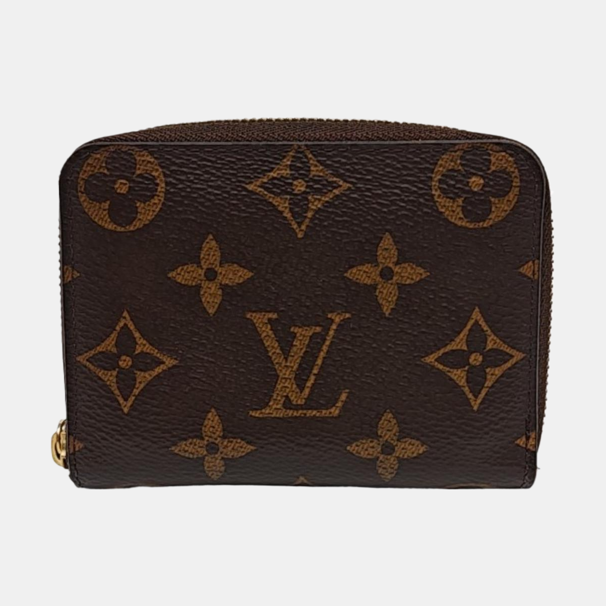 ZIPPY Monogram Coated Canvas Brown Wallet