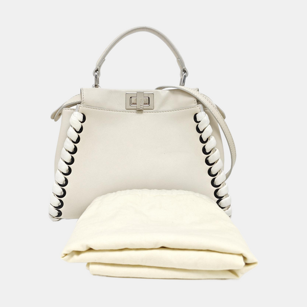 Peekaboo Mini Calfskin White